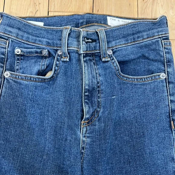 Rag and Bone Step Hem Jeans Sz 24 - Picture 14 of 16